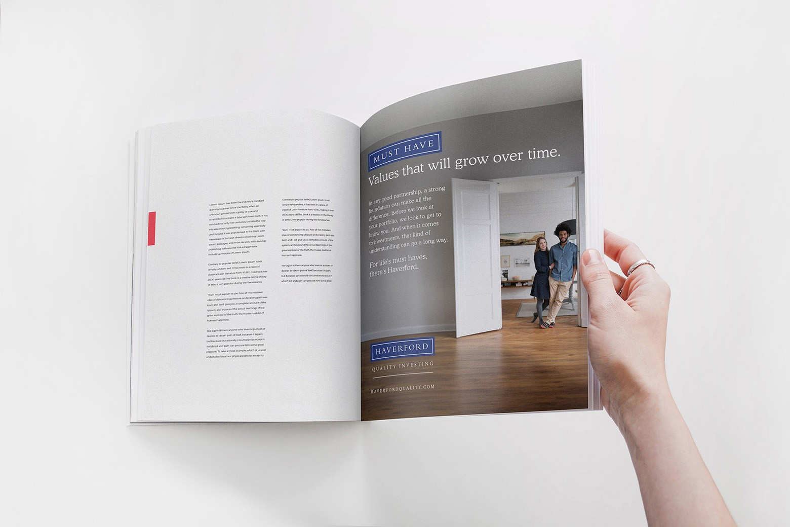 Haverford magazine ad