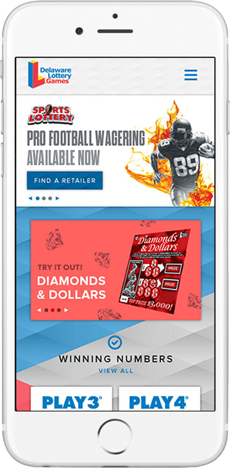 Delaware Lottery website