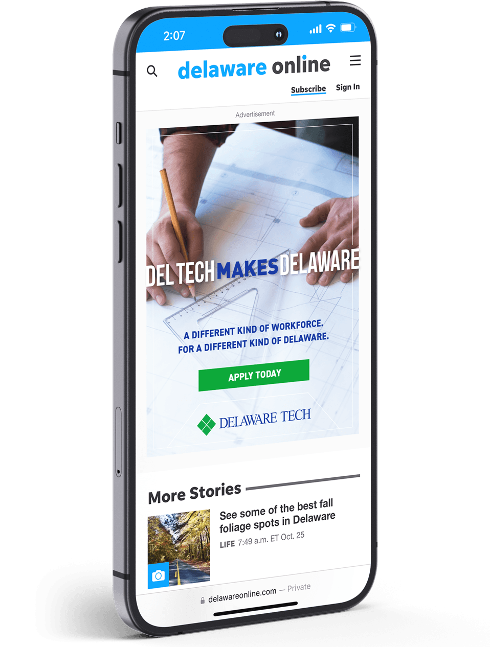 Del Tech bus shelter