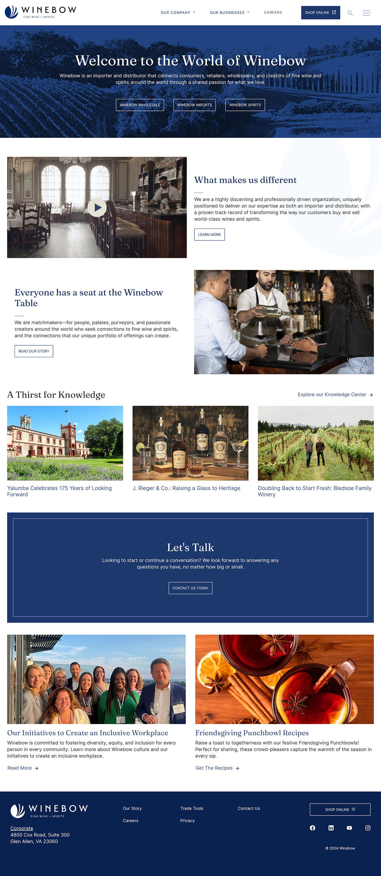 Winebow website