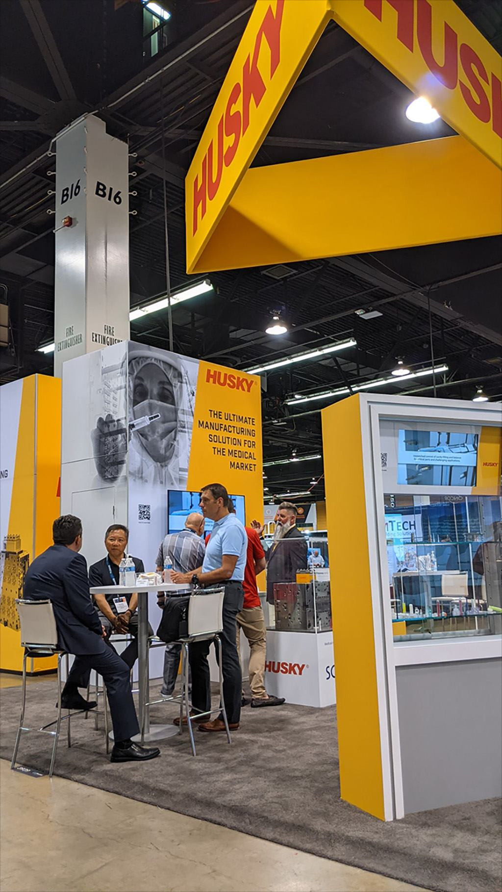 Husky trade show booth