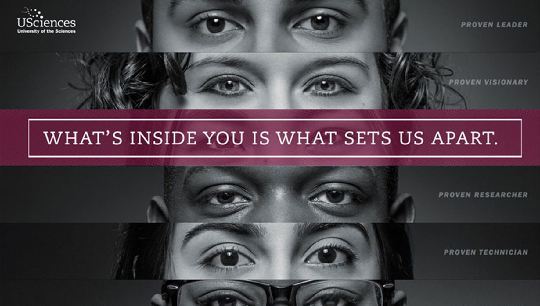 Branded website featuring student testimonials