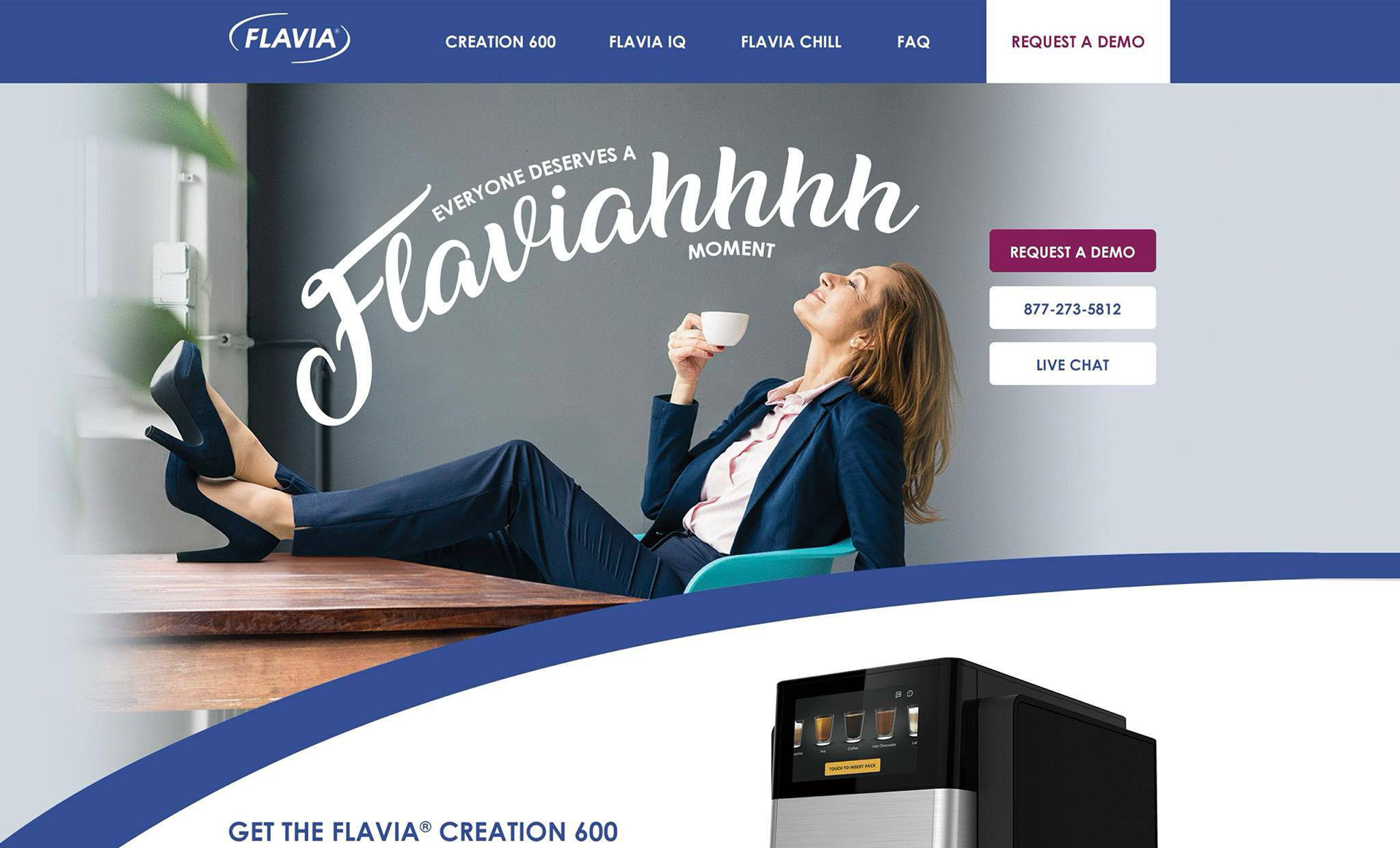 Lavazza Flavia website